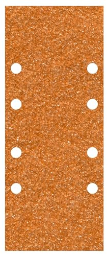 wolfcraft 5 Schleifstreifen gelocht I 1963000 I 93 x 230 mm, Körnung 120 I Robuste Schleifscheiben für Schwingschleifer für Holz oder Metall