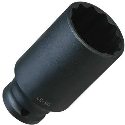 Vaso 27 – 38 mm para llave Destornillador de vaso dentado nogal 12 cantos/12 cantos, 1/2 accionamiento de CV de acero (Acero al cromo vanadio)