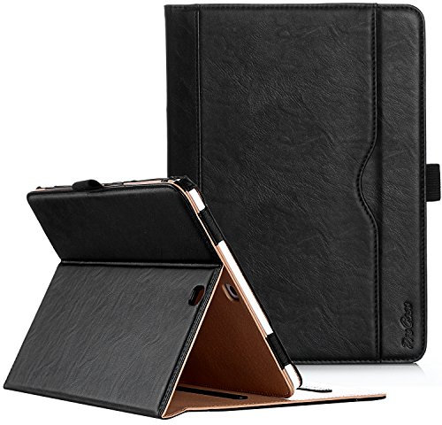 ProCase Custodia per Samsung Galaxy Tab S2 9.7 - Custodia Stand Folio per Galaxy Tab S2 Tablet (9,7 pollici, SM-T810 T815 T813),con Angoli di Visuale Multipli, Tasca per Schede Documenti -Nero