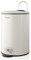 blomus -TUBO- Treteimer aus pulverbeschichtetem Stahl, Sand, 3L Fassungsvermögen, Smart-Close-System, entnehmbarer Eimer, exklusives Badaccessoire (H / B / T: 24,5 x 17 x 17 cm, Sand, 68889)
