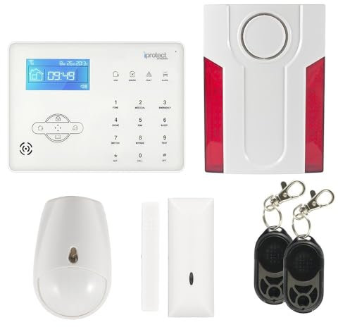 GSM Touch Alarm Kit mit Blitzsirene Iprotect Evolution und ohne IP-Kamera Foscam C1