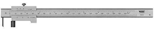 Vogel Germany Universal Anreißlehre (Messbereich 400 mm, rostfrei, mit Anschlagrolle, Anreißnadel auswechselbar) 335071