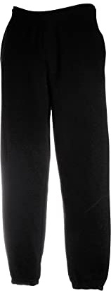Fruit of the Loom Pantalon de jogging classique à élastiques au niveau des chevilles - Noir - X-Large