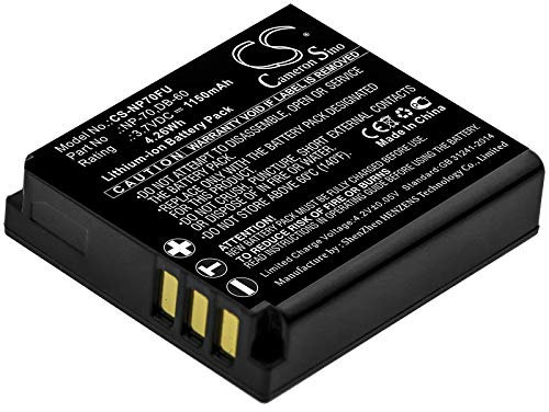 Battery for Leica D-LUX3, 3.7V, 1150mAh, Li-ion