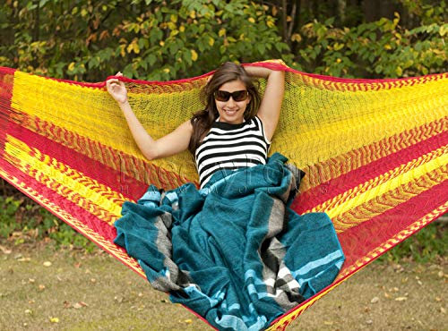 Breezy Point Mayan Mexikanische Doppelhängematte Warmweiß