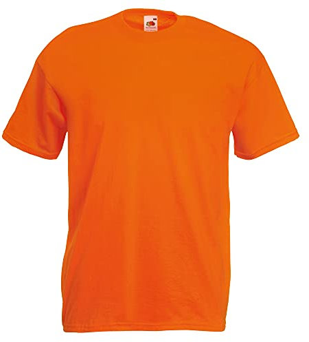 Fruit of the Loom Men's Short-Sleeved T-Shirt - Orange - XL