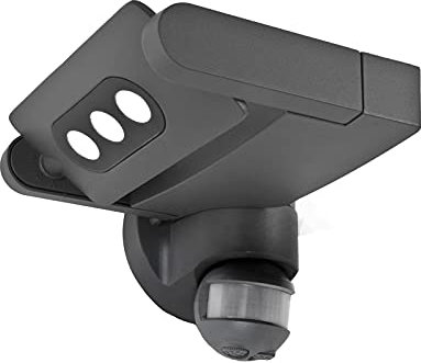 Eco Light Moderner LED-Außenwandstrahler Mini LED Spot mit Bewegungsmelder, einstellbare Köpfe, 605 lm, 9W 6144 S-1-PIR GR