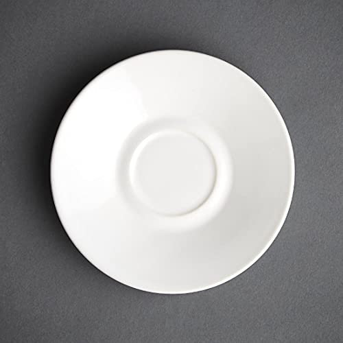 Olympia Lot de 12 soucoupes en porcelaine blanche pour café expresso