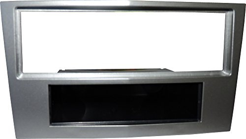 Mascherina autoradio 1 DIN adattatore montaggio stereo un din colore ARGENTO SCURO.