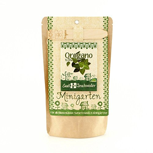 Die Stadtgärtner Minigarten Oregano Kreta | Komplettes Anzuchtset für das beliebte Gewürz | Gesiebte Erde, bestes Saatgut & eine ausführliche Anleitung