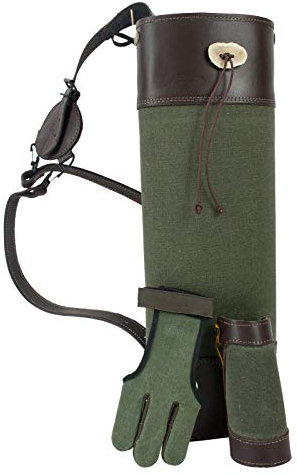 Beier Green All In - Bogensport-Set - Köcher, Armschutz und Handschuh | Größe XL; Zubehör für Bogenschießen, Pfeil und Bogen, Bogensport