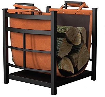Panacea Products 15245 Mission Log Mülleimer mit Holzkorb