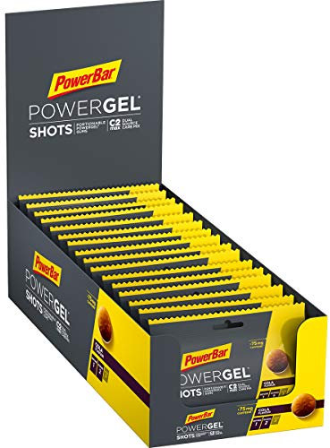 PowerBar PowerGel Shots Cola 16x60 g - High Carb Energy Gums + C2MAX + 75 mg Caffeine
