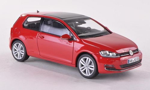 VW Golf VII, rot, 3-Türer , 2013, Modellauto, Fertigmodell, Herpa 1:43