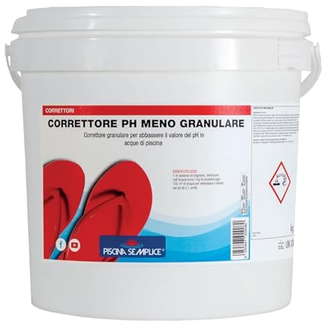 Lapi - 16 kg Secchio Correttore di PH Meno Minus Granulare. per Ridurre Valori di PH Troppo Alti
