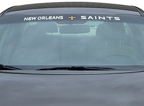 FANMATS 61479 New Orleans Saints Sun Stripe Windschutzscheiben-Aufkleber, 8,3 cm. x 86,4 cm