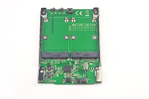 H&D Hyaline&Dora 2.5 SATA III to dual Mini SATA USB 3.0 to 2 mSATA SSD Raid Controller Card Converter with Cable