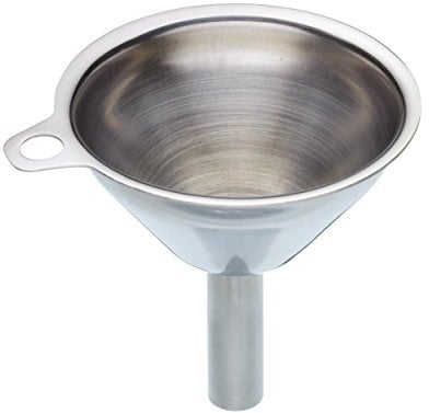 KitchenCraft Stainless Steel Mini Kitchen / Hip Flask Funnel, 5.5 cm (2), metallic silver