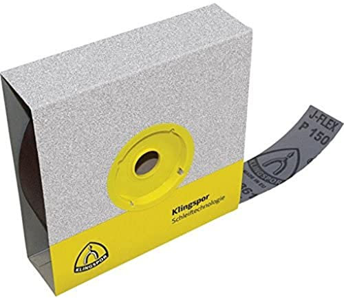 Klingspor 3854 - Rollen mit Gewebeunterlage für Stahl, Metalle, NE -Metalle, Holz, Edelstahl - RO|KL361JF|120|S|50X50000|SR - Inhalt: 1 Stück
