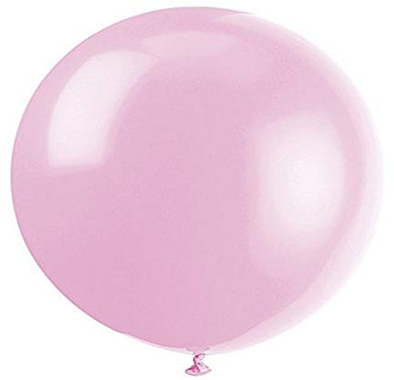 Powder Pink Large Latex Balloons (91cm) Pack of 6 - Ideal for Parties, Celebrations, and Events
