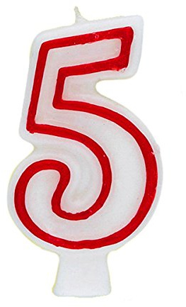 Unique Party Birthday Candles Number 5