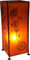 GURU SHOP Hennalampe, Leder Tischlampe/Tischleuchte - Modell Agra, 38x17x17 cm