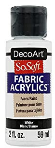 Deco Art SOSOFT-Pintura para tela, color blanco, Talla única