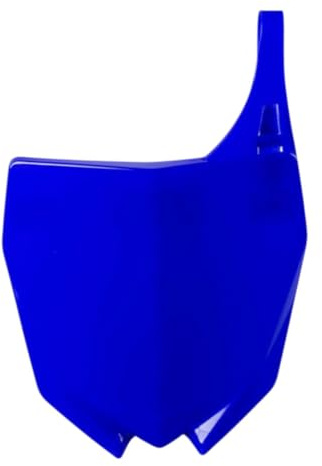 POLISPORT 8665500002 OEM Replica Front Number Plate Made of Durable and Resistant Glossy Plastic Compatible with Yamaha Motorcycles in Blue