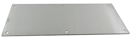 Satin Aluminium Kick Plate SAA - 630mm x 200mm