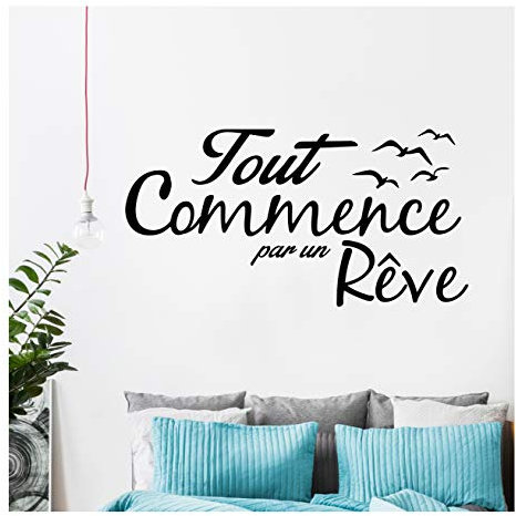 Ambiance-Live 'Sticker Alles beginnt mit einem Traum schwarz