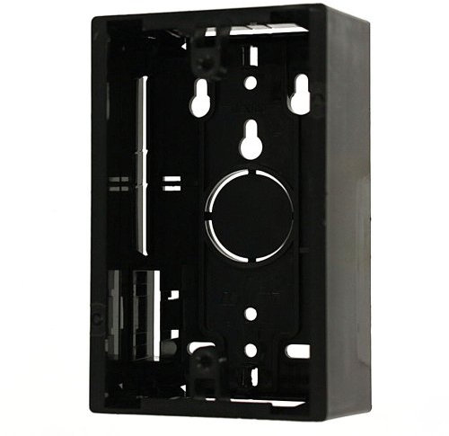 Leviton 42777-1EA Boîtier de montage en saillie, simple, noir, 4,8 cm
