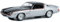 Greenlight Chevrolet Camaro Rally Sport 1979 Silber Metallic und Schwarz mit roten Streifen 1/18 Diecast Model Car