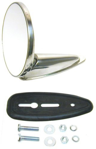 URO Parts 90173111100 Außenspiegel, rund, 10,2 cm Stianless Spiegel