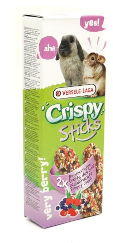 Versele Laga – Leckerli Kaninchen/Chinchilla – Crispy Sticks – Waldfrüchte