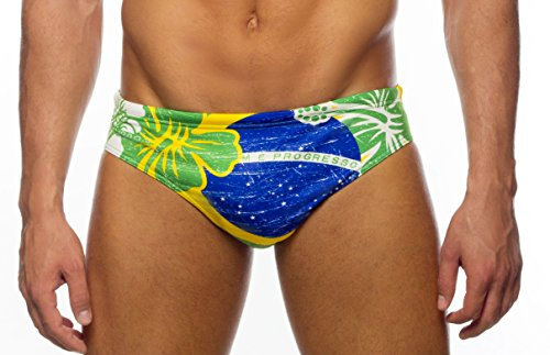 Turbo Unisex Brasil Vintage 2013 Schwimmwindel, Jaune/Vert, S