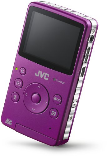 JVC GC-FM1VEU Camcorder (6,1 cm (2,4 Zoll) Display, 8 Megapixel Fotofunktion, 128 MB interner Speicher, 4-Fach digitaler Zoom) pink