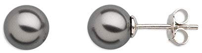 Xenox XS5190 Ohrringe Ohrstecker Perl Dreams Silber Schwarz Ø 8 mm
