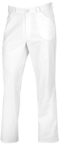 BP 1651-686-21-XSn Unisex-Jeans, Jeans-Stil mit mehreren Taschen, 230,00 g/m² Stoffmischung mit Stretch, weiß, XSn
