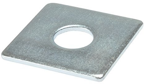 Forgefix 10SQPL5010 - Cinc plateado cuadrado arandelas