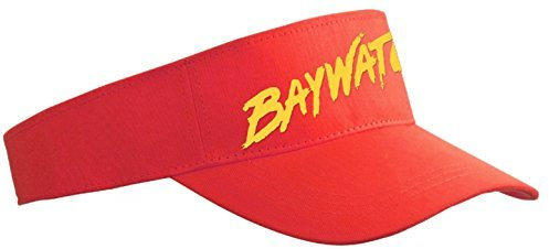 Baywatch Sun Visor (Red)(Size: One Size)