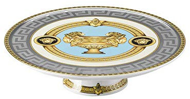 Versace Meets Rosenthal Prestige Gala Le Bleu Piatto Piano con Piede diam. 21cm