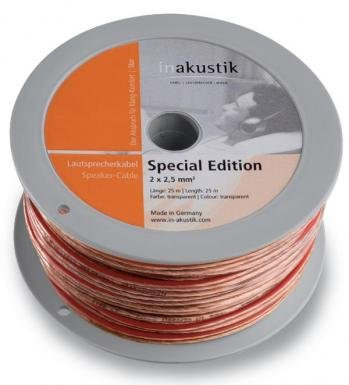 In-akustik Star Special Edition Lautsprecherkabel (2x 2,5 qmm) 25 m transparent