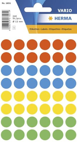 Etikett 12mm Farbpunkt f.sort 240Et 1Pack