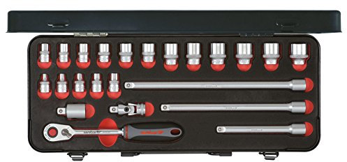 CAROLUS 6600.300 Slim Sixty Steckschlüssel-Satz 3/8, 22-Tlg, 1 Stück