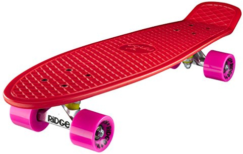 Ridge PB-27-Red-Pink Skateboard, Red/Pink, 69 cm