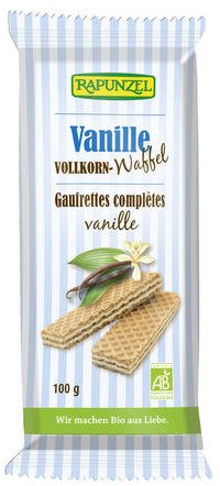 Rapunzel Bio Vollkorn Waffeln Vanille - 1er Pack (1 x 100g) - BIO