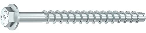 MULTI-MONTI-plus Betonschraube blau verz. Sechskantkopf mit Scheibe 16,0x120 - 10 Stück