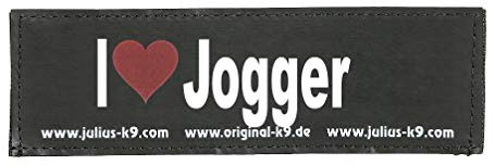 JULIUS K-9 Klettaufschrift, I Jogger, groß, Schwarz