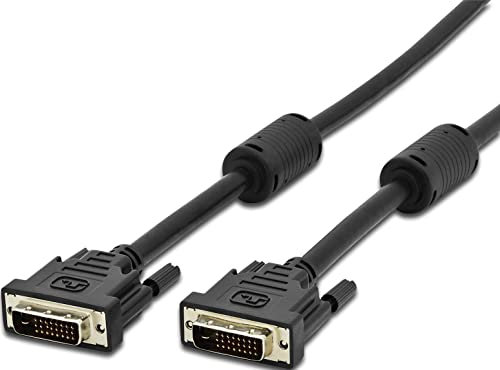 Techly 304390 Cavo DVI Digitale Dual Link (DVI-D) con Ferrite 3 Metri Nero