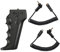JJC HR-DV Remote Handle Pistol Grip with 2 Cables for Sony DV A/V R LANC and BMPCC